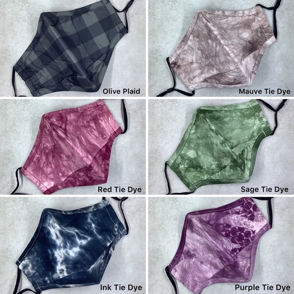 Burberry Plaid Cotton Face Mask / Adjustable with Filter & Nose Wire - Picture 4 of 8